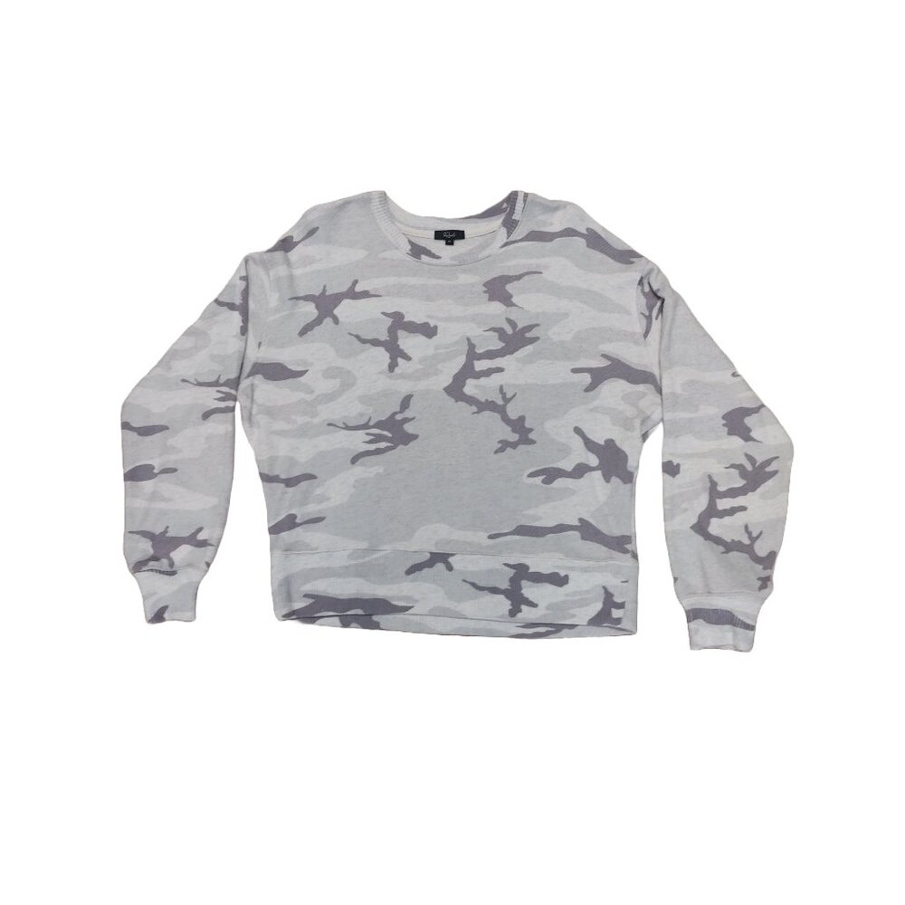 RAILS Ramona Camo Crewneck Sweatshirt Stone